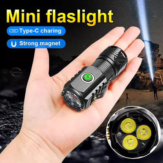 Mini linterna 3 led con iman